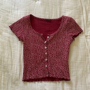 BRANDY MELVILLE Ruched Zelly Top!